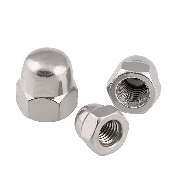 DOME NUTS STAINLESS STEEL GRADE 304 SIZES M4, M5, M6, M8, M10