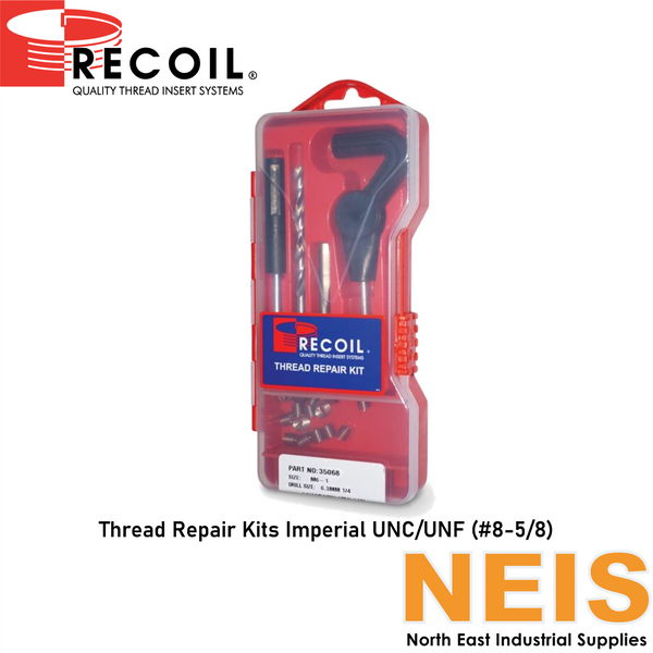 RECOIL Thread Repair Kits Trade Series Imperial UNC/UNF (#8 to 5/8) 33/34