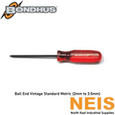 BONDHUS Ball End Screwdrivers Vintage Standard Metric BD011 - Protanium, Lucite