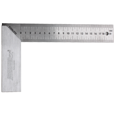 JOHNSON 200mm Metric Professional Aluminium Try Square