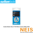 SUTTON TOOLS Carbon Button Dies 1.5" Outer Diameter Metric Coarse (M8 to M14) M401 - 60°