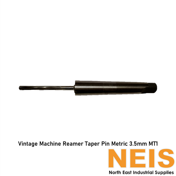 Vintage Machine Reamer Taper Pin Metric 3.5mm MT1 - HSS, MTS