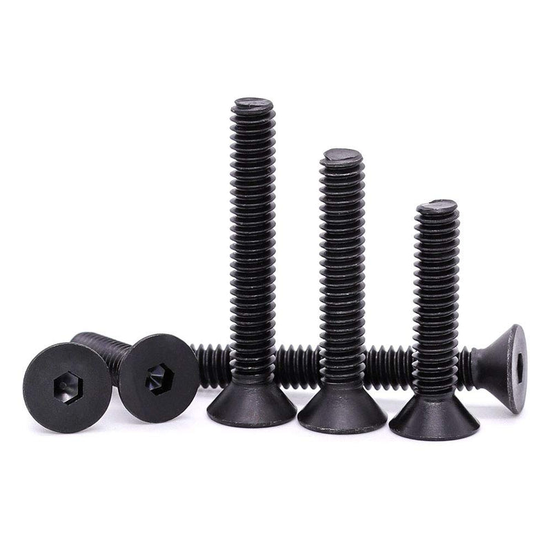 Flat (Countersunk) Screws Hex Socket Metric Coarse Packs of 2 or 10 (M3-M16 / 6-100mm)