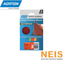 NORTON Detail Sanding Sheets All Surface 4 Hole 5pk (P60/80/120) 6662337824x - Mouse Sander, Aluminium Oxide