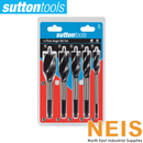 SUTTON TOOLS Auger Bit Sets 4 Flute Alloy Steel 3-5 Piece D514000x - Hex Shank